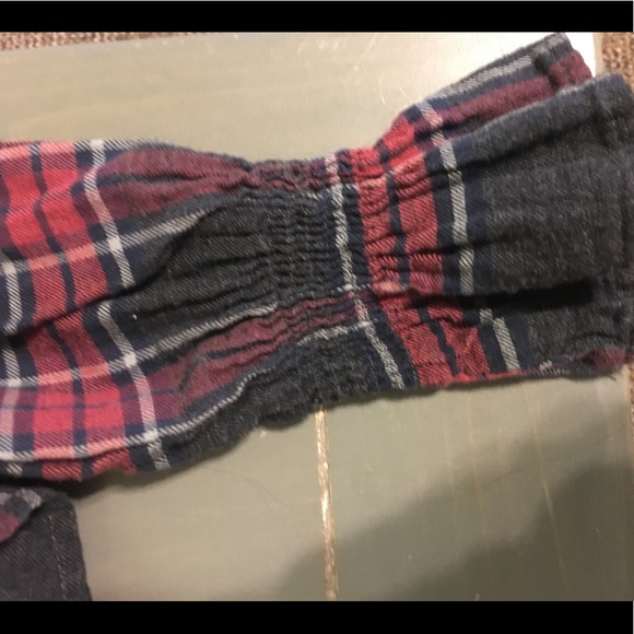 Cropped plaid long sleeve shirt - Picture 3 of 5